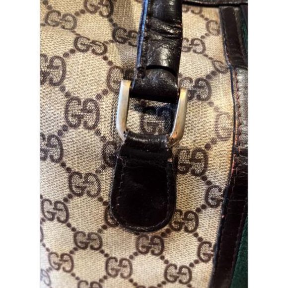 1960' GUCCI ANTIQUE TRAIN CASE LUGGAGE BAG - Picture 11 of 16